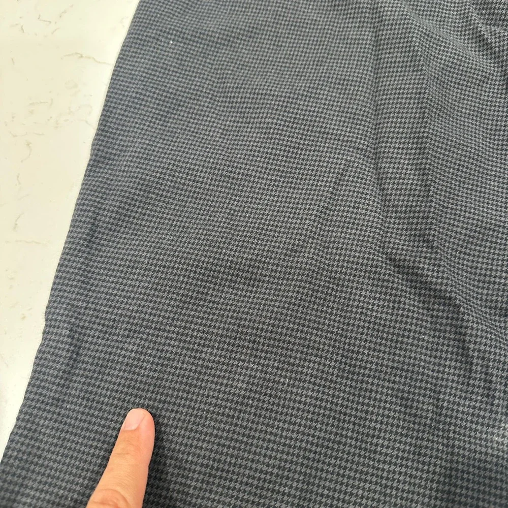 Old Navy Men 36x30 Slim Built-In Flex Houndstooth Pants Charcoal Grey Black